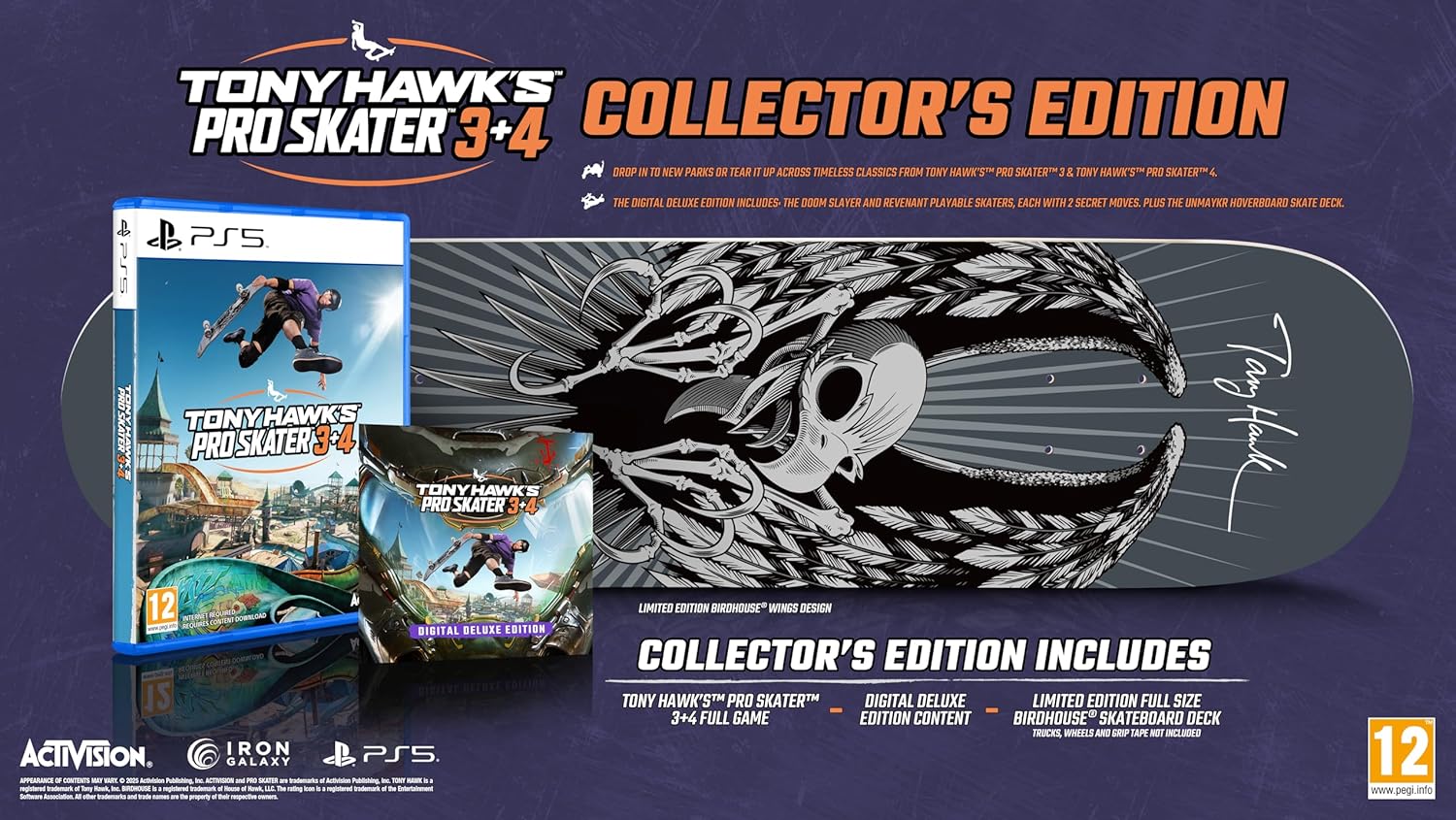 Tony Hawk's Pro Skater 3+4 Collector's Edition (PlayStation 5)