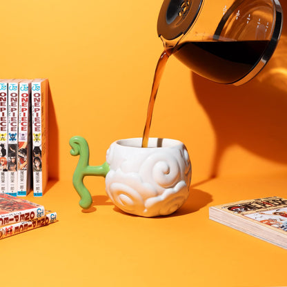 Grupo Erik Ceramic Mug - One Piece Manga Gifts - Smoke-Smoke Fruit | 20.3 oz - 600 ml Coffee Mug Tea, Cool Mugs and Cups | One Piece Gifts Under 20 Pounds