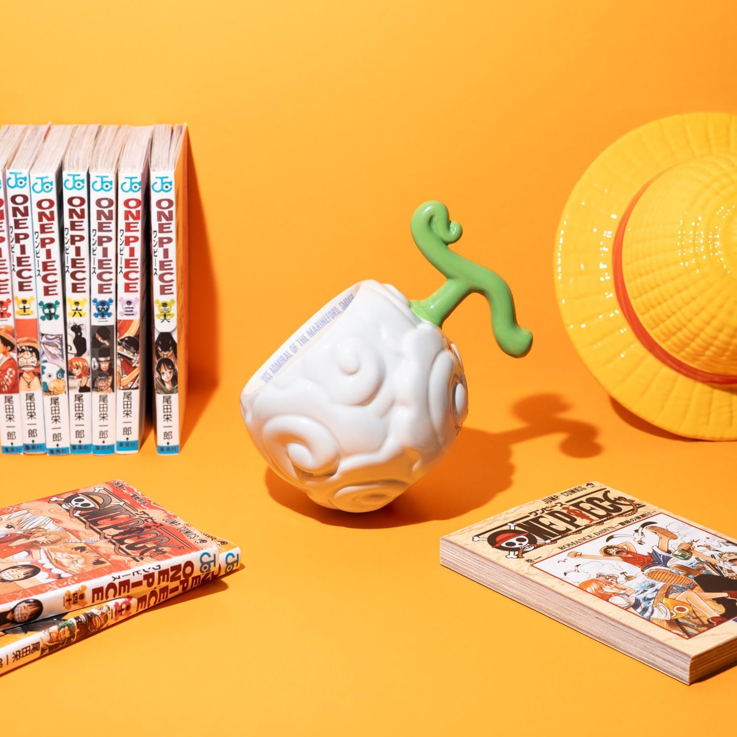 Grupo Erik Ceramic Mug - One Piece Manga Gifts - Smoke-Smoke Fruit | 20.3 oz - 600 ml Coffee Mug Tea, Cool Mugs and Cups | One Piece Gifts Under 20 Pounds