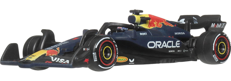 Hot Wheels 1:64 Scale Premium Die-Cast Oracle Red Bull Racing – Max Verstappen #1 Formula 1 Collectible Toy Race Car with Real Riders Tires & Metal/Metal Body & Chassis, JKD83