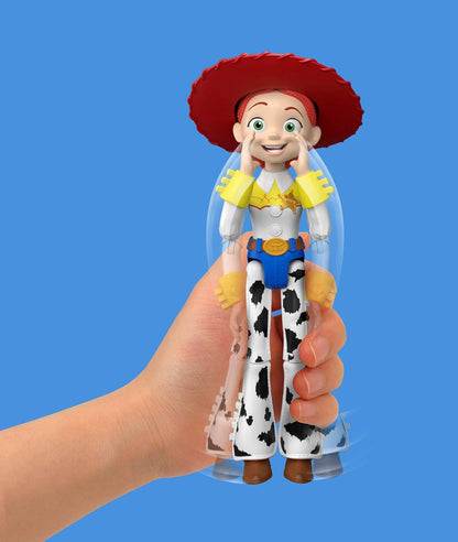 Mattel Disney en Pixar Toy Story 5 Beestenpraat Jessie, beweegbare actiefiguur van 30 cm en Jimmy Dean, meer dan 35 geluiden en zinnen uit de film, JKL99