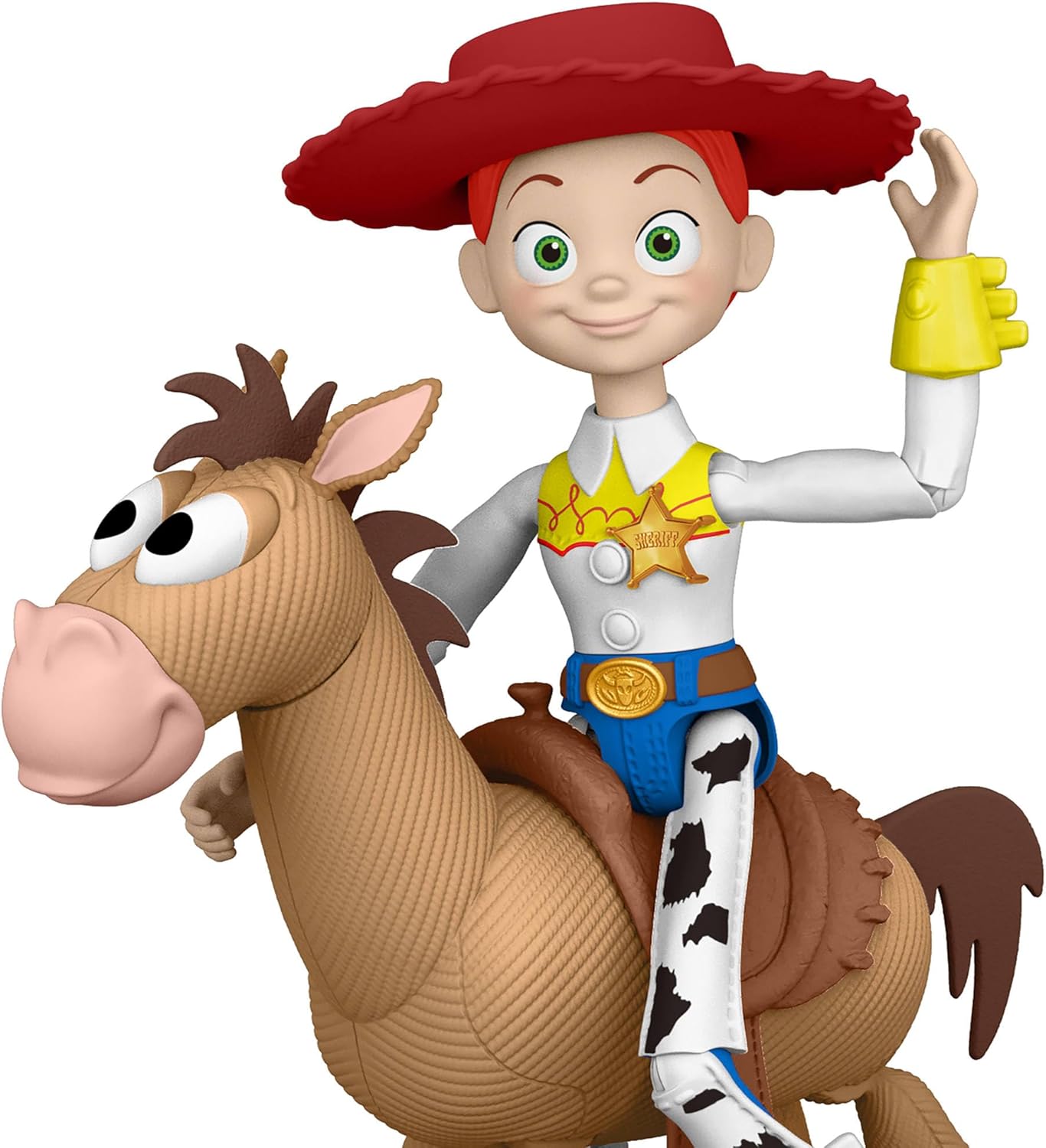 Mattel Disney and Pixar Toy Story 5 Playscale Posable 7 Inch Action Figures 2 Pack, Jessie & Bullseye, Removable Cowboy Hat, JKV21