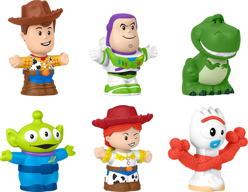 Fisher-Price Little People Toddler Toys Disney Pixar Toy Story Figure Set, 6 Characters for Preschool Pretend Play Kids Ages 18+ Months, JLM24