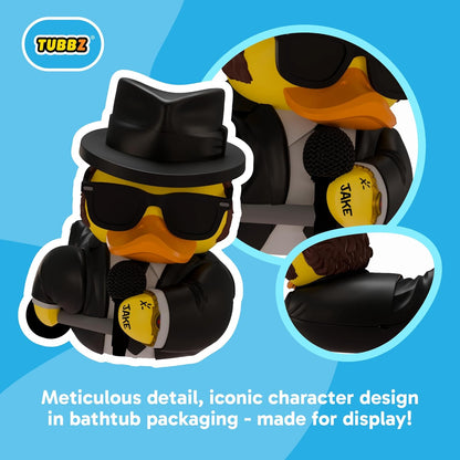 TUBBZ Collectors Edition: Blues Brothers - Jake Cosplaying Rubber Duck Vinyl Figure – Official Collectible for Fans of Blues Brothers