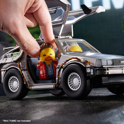 TUBBZ Special Edition: Zurück in die Zukunft – Delorean-Zeitmaschine Sammlerfahrzeug für Mini Figuren