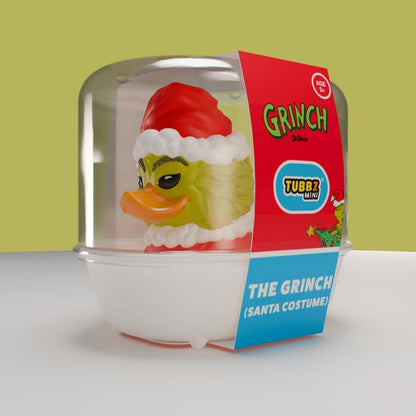 TUBBZ Mini: The Grinch - Santa Outfit Grinch Cosplaying Rubber Duck Vinyl Figure