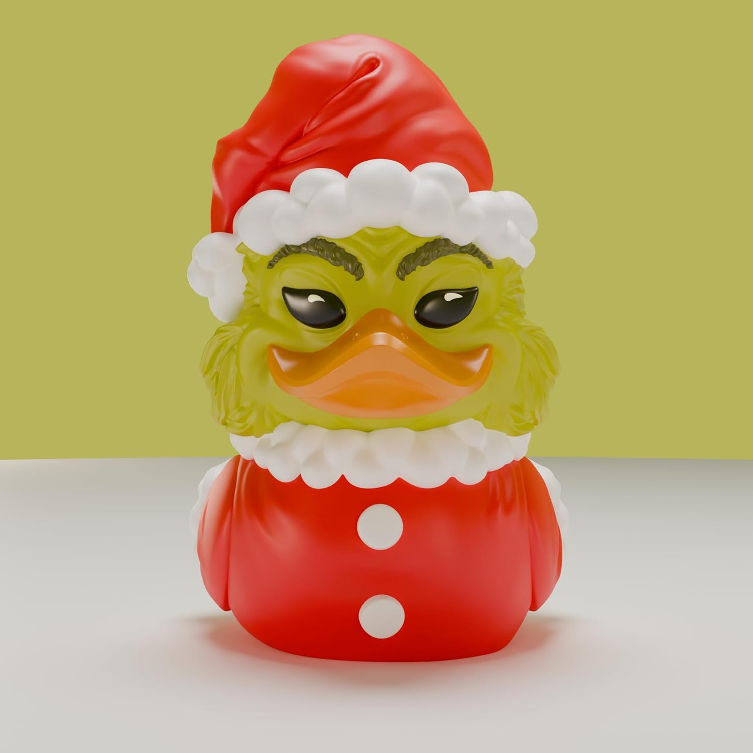 TUBBZ Mini: The Grinch - Santa Outfit Grinch Cosplaying Rubber Duck Vinyl Figure