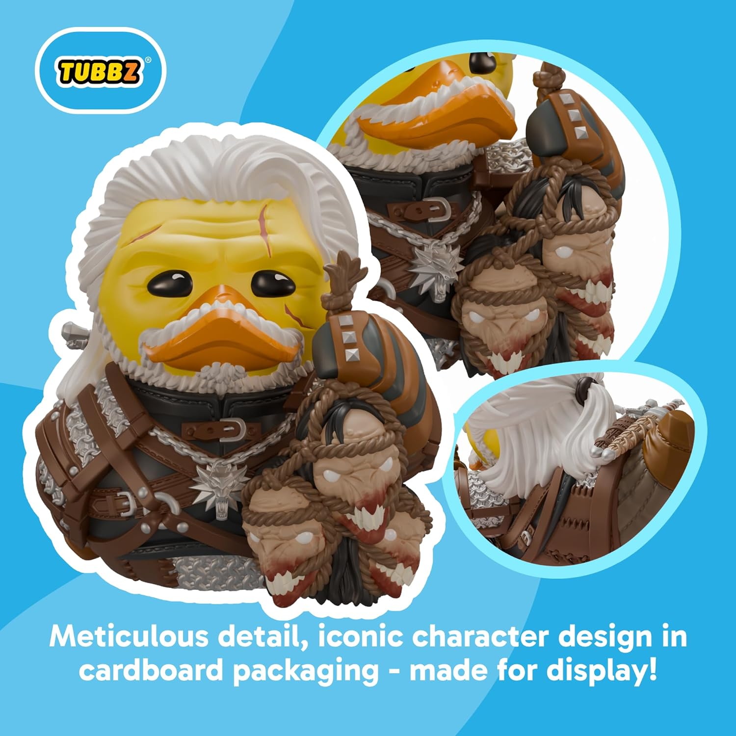 TUBBZ Boxed Edition: The Witcher - Geralt of Rivia Cosplaying Rubber Duck Vinyl Figure – Official Collectible for Fans of Witcher