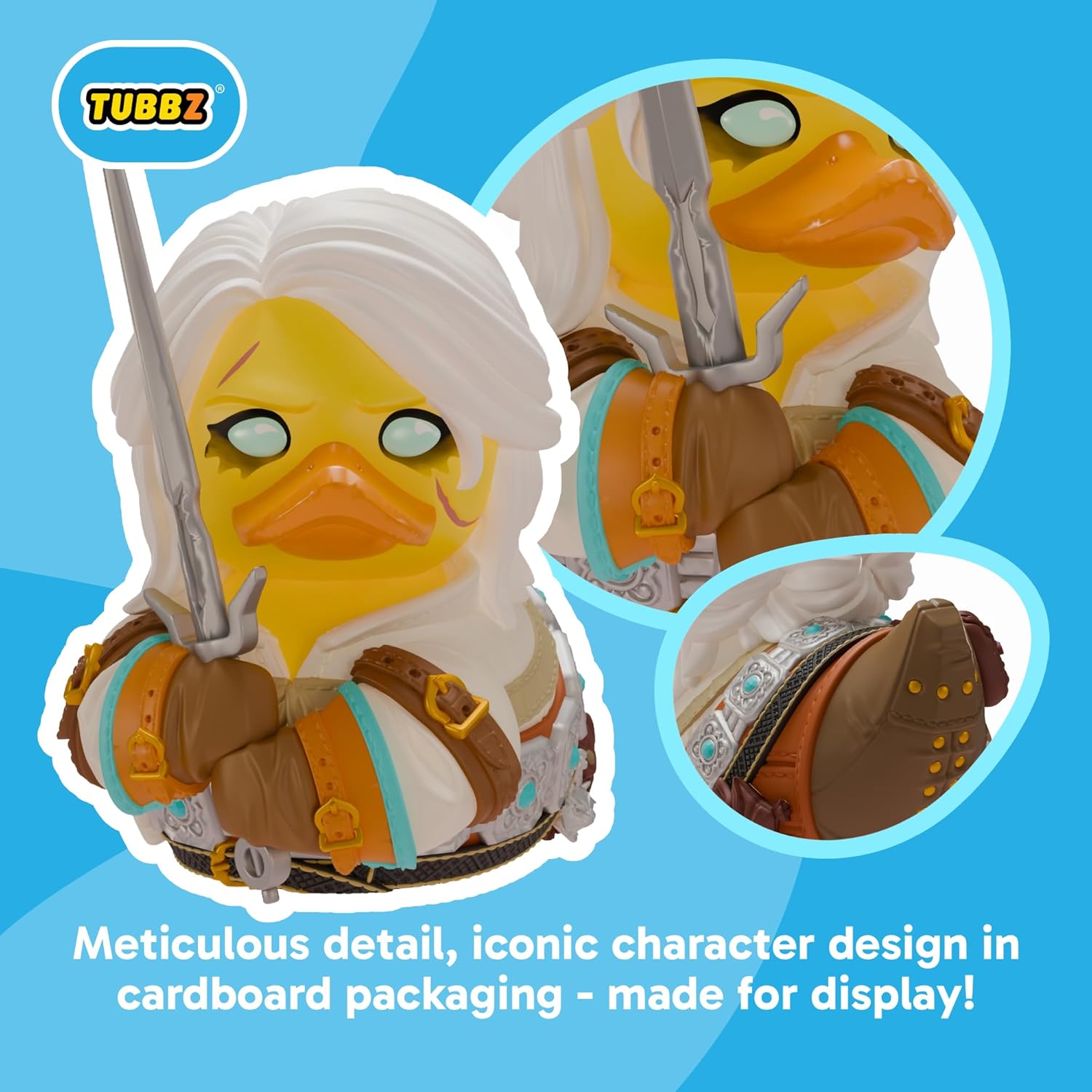 TUBBZ Boxed Edition: The Witcher - Ciri Cosplaying Rubber Duck Vinyl Figure – Official Collectible for Fans of Witcher