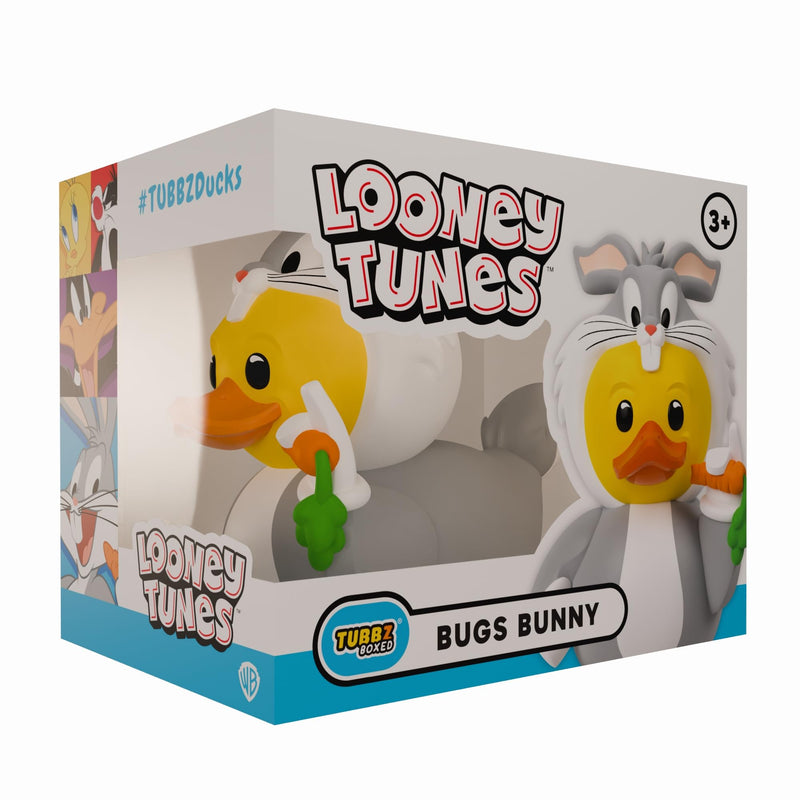 TUBBZ Boxed Edition: Looney Tunes - Bugs Bunny Cosplaying Rubber Duck Vinyl Figure – Official Collectible for Fans of Looney Tunes