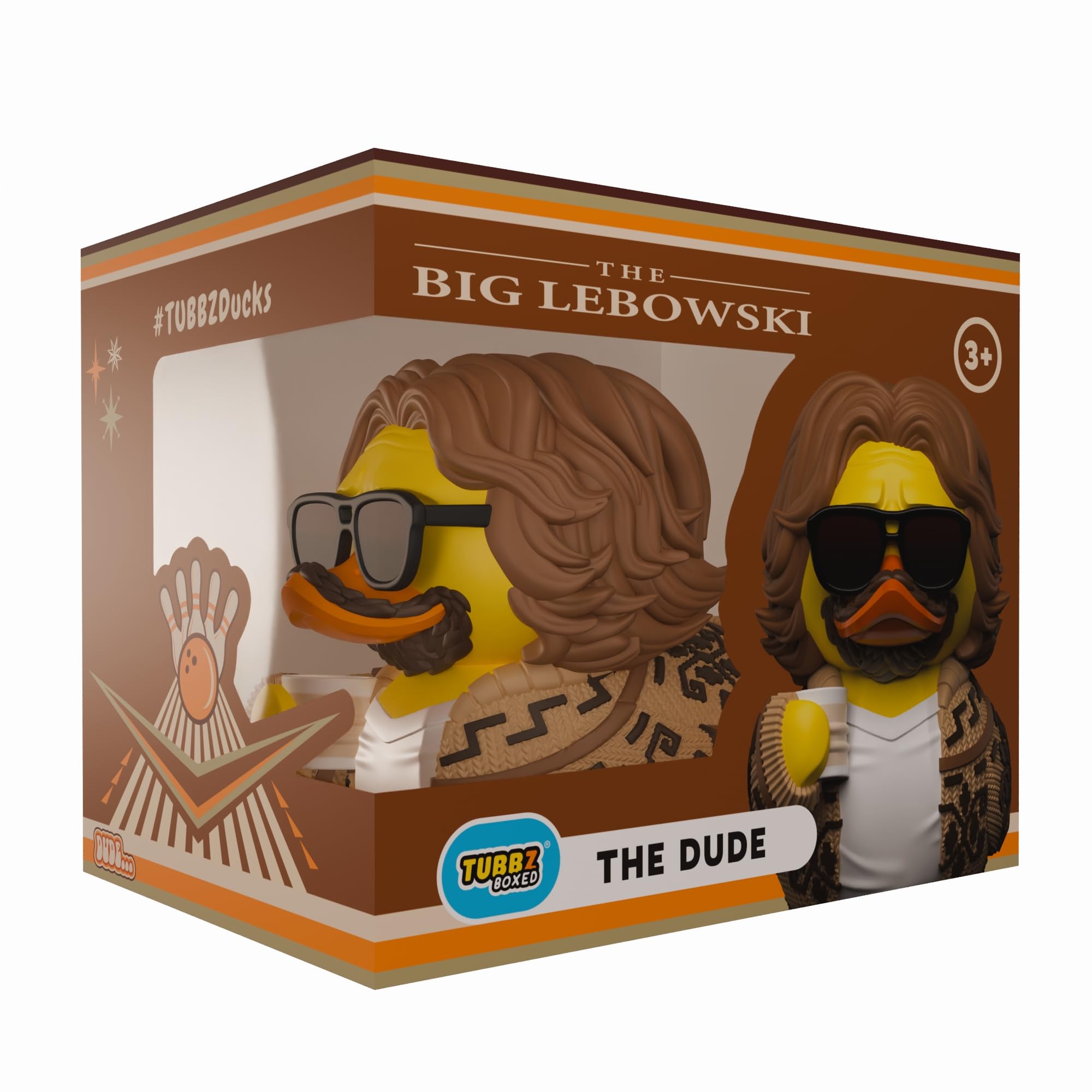 TUBBZ Boxed Edition: The Big Lebowski - The Dude Cosplaying Rubber Duck Vinyl Figure – Official Collectible for Fans of Big Lebowski