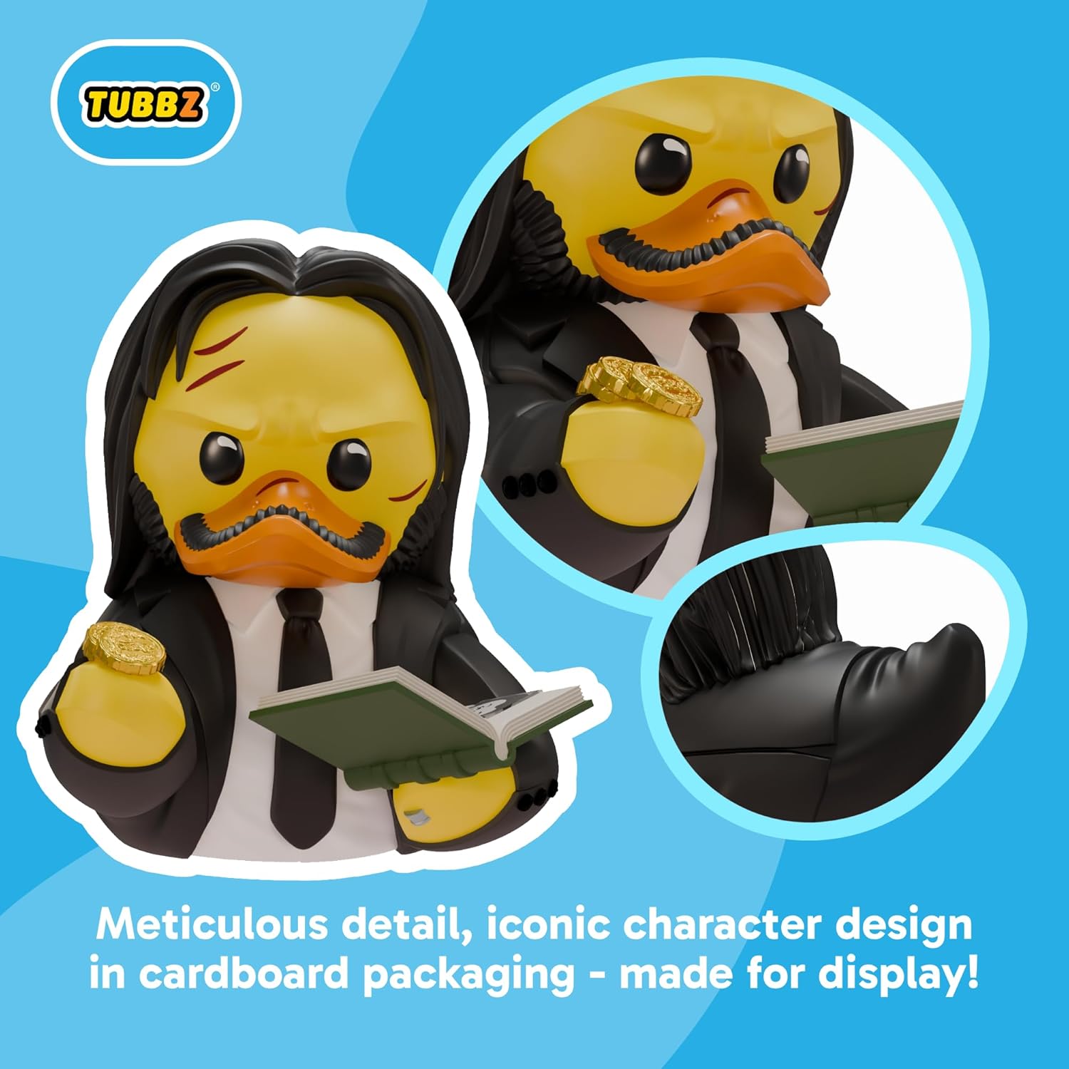 TUBBZ Boxed Edition: John Wick Cosplaying Rubber Duck Vinyl Figure – Official Collectible for Fans of John Wick