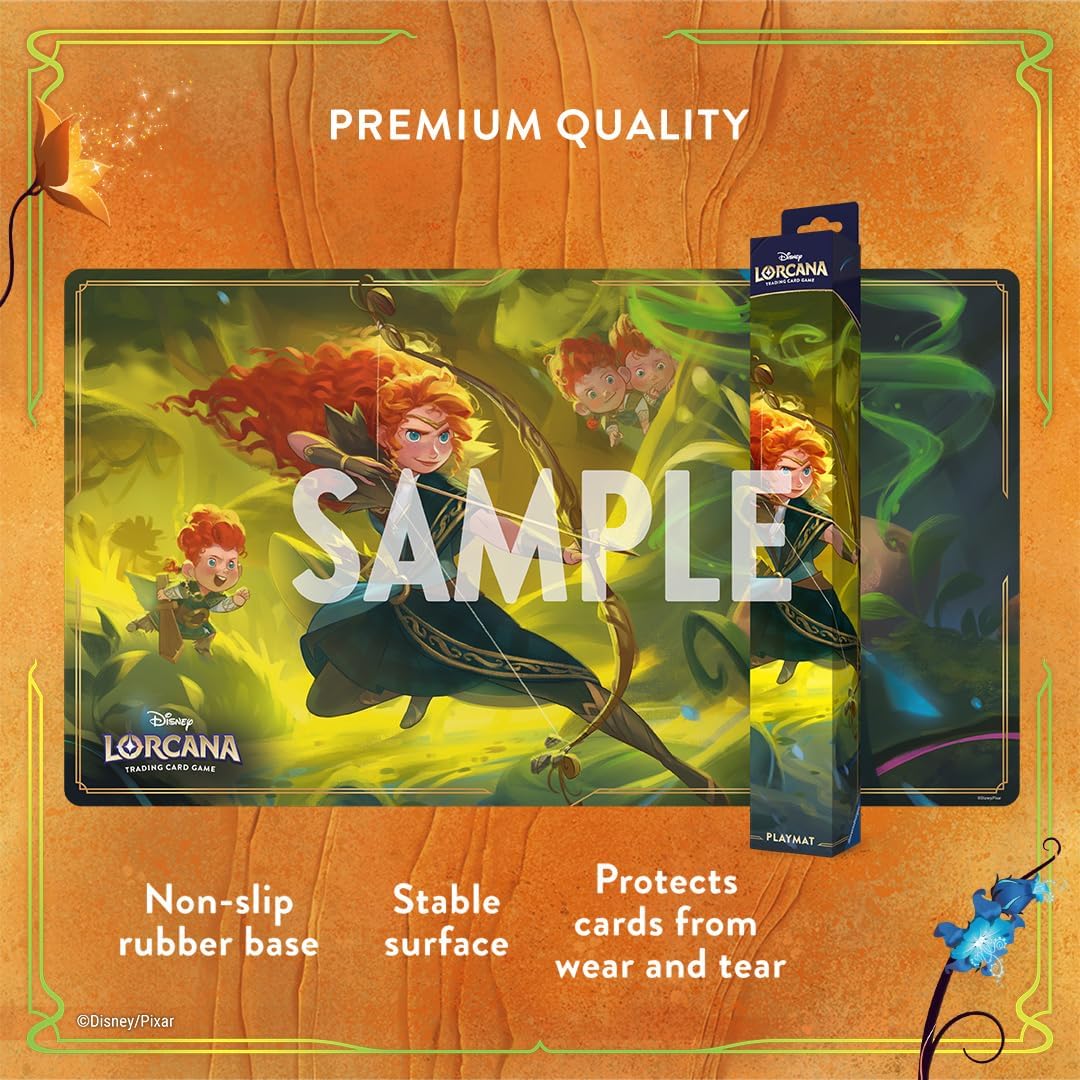 Ravensburger Disney Lorcana TCG – Unknown Countries – Trading Card Game – Playmat Merida Mat – Ages 8 and Above