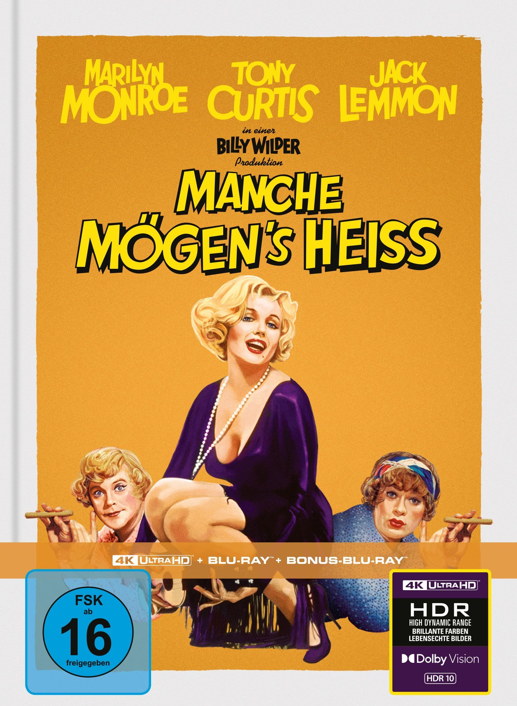 Manche mögen's heiß - Limitiertes Mediabook (4K Ultra HD Bonus