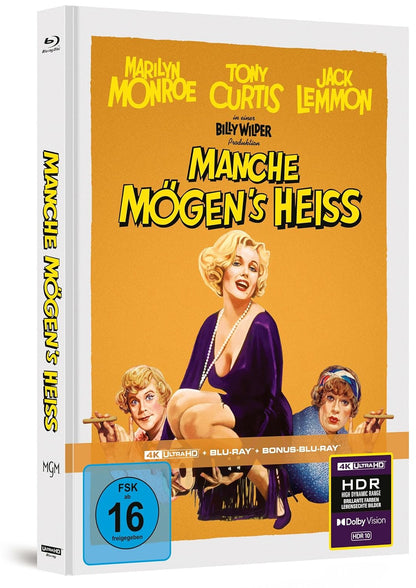 Manche mögen's heiß - Limitiertes Mediabook (4K Ultra HD Bonus