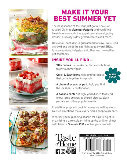 Taste of Home Summer Potlucks Cookbook