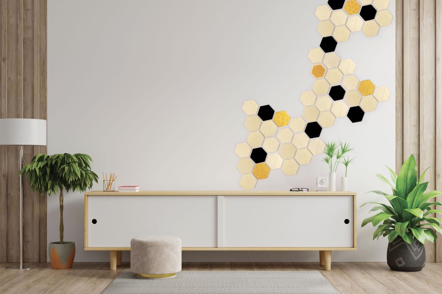 Graine Creative - Graine Houten Hexagon Vormen - 6st.