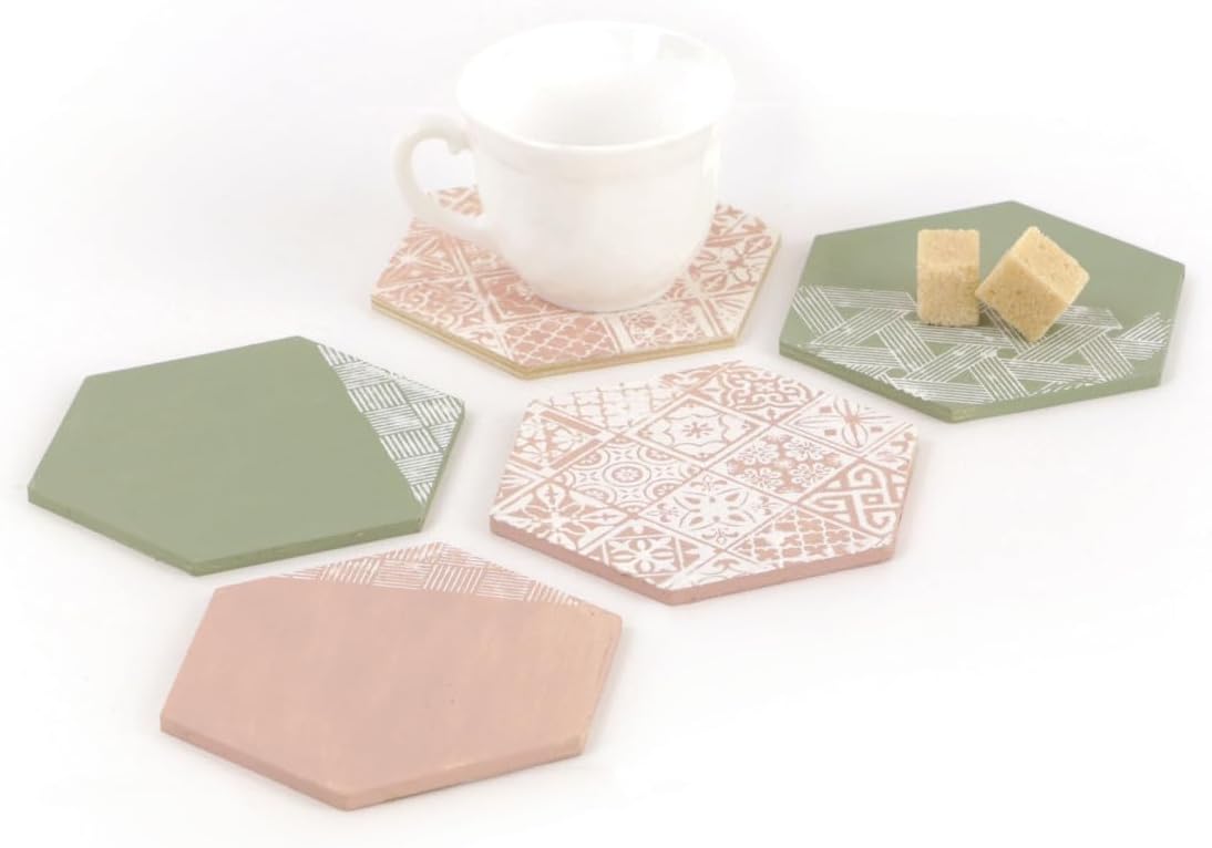 Graine Creative - Graine Houten Hexagon Vormen - 6st.