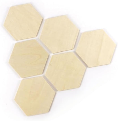 Graine Creative - Graine Houten Hexagon Vormen - 6st.