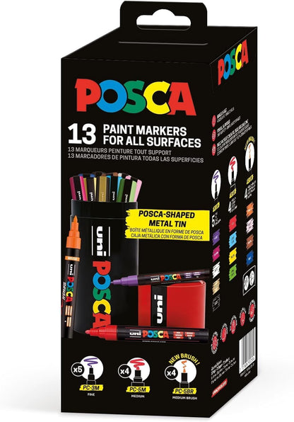 POSCA Pennenetui van acryl op waterbasis, 13 stuks