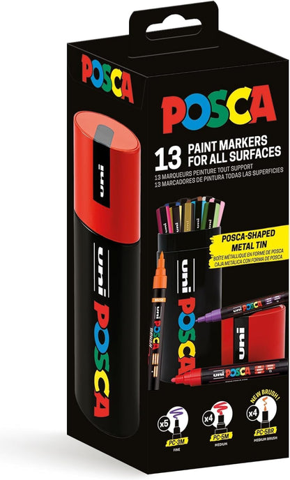 POSCA Pennenetui van acryl op waterbasis, 13 stuks