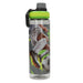 Depesche Action World 14187 Football Drinking Bottle Tritan XL Transparent Green and Grey with Football Motif, Drinking Cap and Handle, Capacity Approx. 700 ml