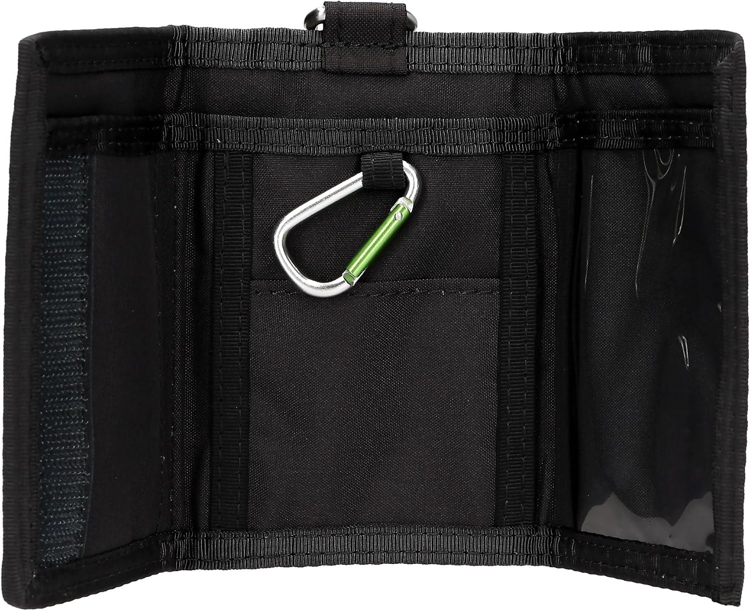 Depesche 14294 Action World Football Wallet in Black with Football Motif, Wallet with Fastening, Snap Hook and Lanyard Strap