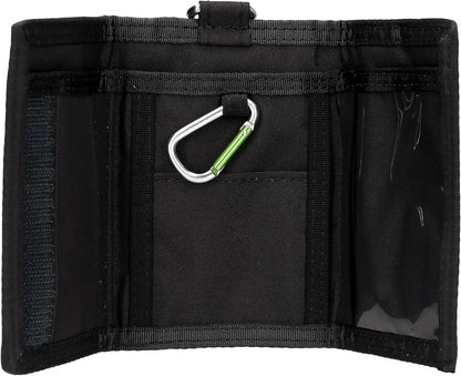 Depesche 14294 Action World Football Wallet in Black with Football Motif, Wallet with Fastening, Snap Hook and Lanyard Strap