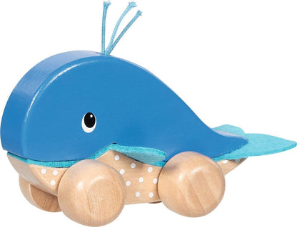 Goki - Push Along Animal Whale Finnie (55828)