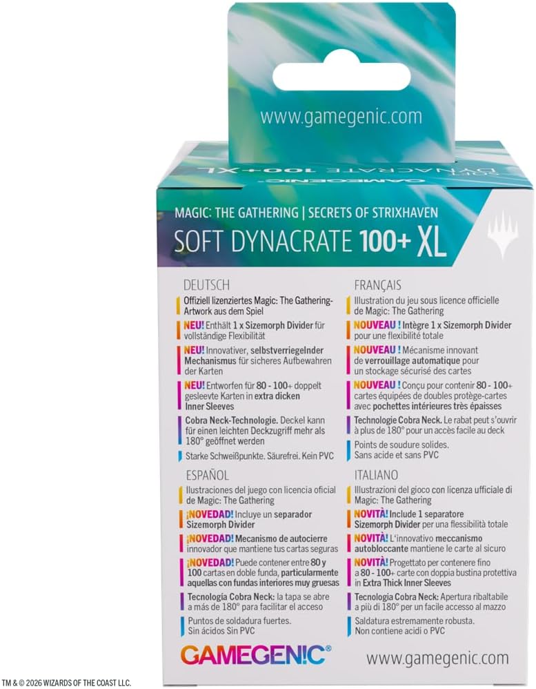 Gamegenic | Magic: The Gathering | Secrets of Strixhaven Soft Dynacrate 100+ XL - Moment of Reckoning