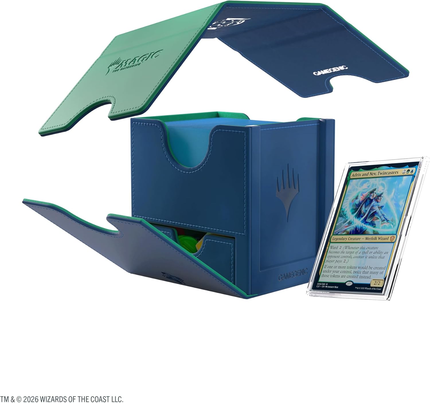 Gamegenic | Magic: The Gathering | Secrets of Strixhaven Sidekick PRO 100+ XL - Quandrix