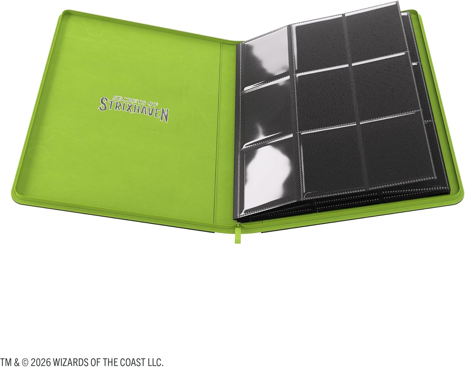 Gamegenic | Magic: The Gathering | Secrets of Strixhaven Prime Zip-Up Album 18-Pocket - Black/Green