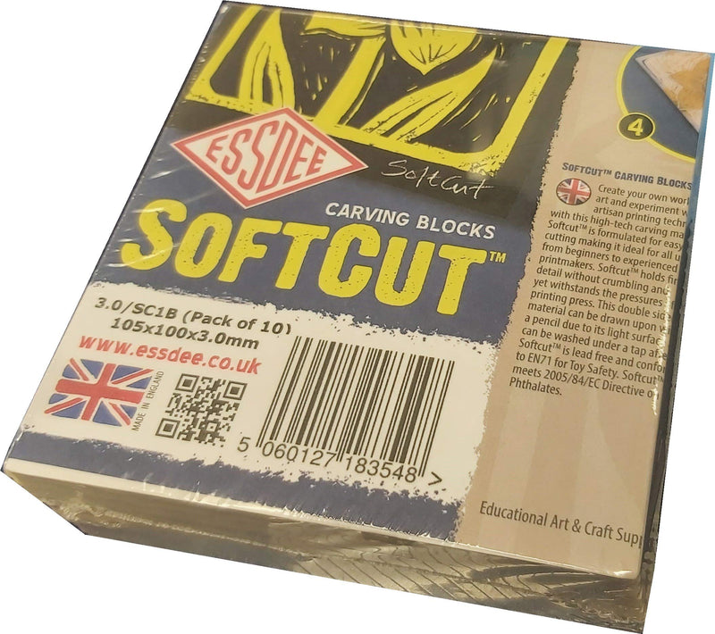 SOFTCUT Printing Blocks - 100x100x3mm (Pack 10