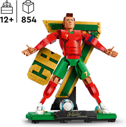 LEGO Editions Cristiano Ronaldo – Football Legend Toy - 3D Figure Display Model Kit - DIY Kids' Room Decor - Gift for 12+ Year Old Boys, Girls & Adult Sports Fans - 43016