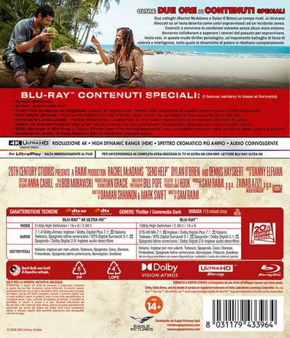 Blu-Ray 4K Uhd Send Help (4K Ultra Hd+Blu-Ray Hd