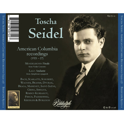 Toscha Seidel: American Columbia Recordings (1921-27)