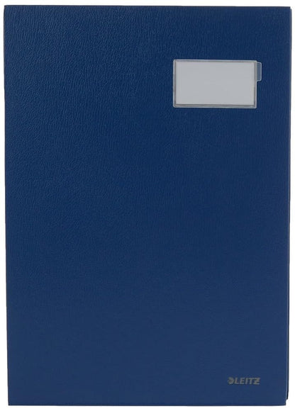 Leitz 57000035 Unterschriftsmappe, 20 Fächer, Überzug PP, blau, A4 & Pagna Pultordner Color (Pultmappe, 32 Fächer, 1-31) blau