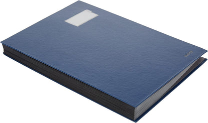 Leitz 57000035 Unterschriftsmappe, 20 Fächer, Überzug PP, blau, A4 & Pagna Pultordner Color (Pultmappe, 32 Fächer, 1-31) blau