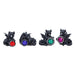 Nemesis Now Midnight Reward Mini Dragon Figurines Set of 4, 5cm - Fantasy Dragon Statue Set with Gemstones, Hand Painted Resin Mini Dragons With Gems