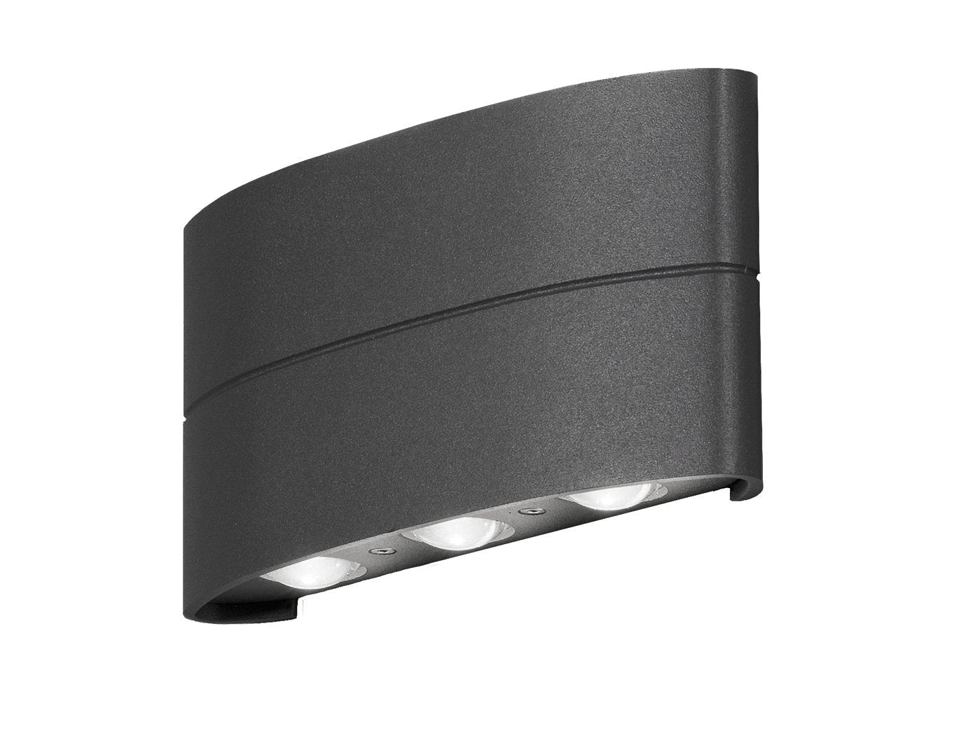 Konstsmide Chieri Spotlamp Buiten - 6-Lichts Led - 3000K - Ip54 - Antraciet
