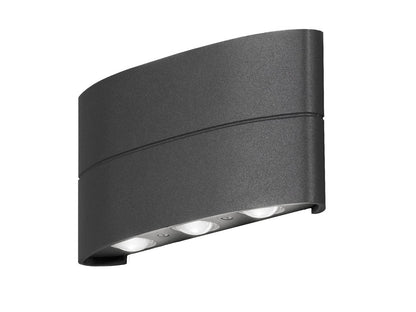 Konstsmide Chieri Spotlamp Buiten - 6-Lichts Led - 3000K - Ip54 - Antraciet