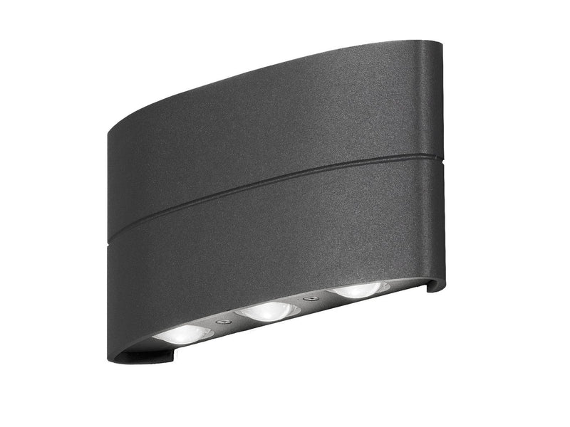 Konstsmide Chieri Spotlamp Buiten - 6-Lichts Led - 3000K - Ip54 - Antraciet