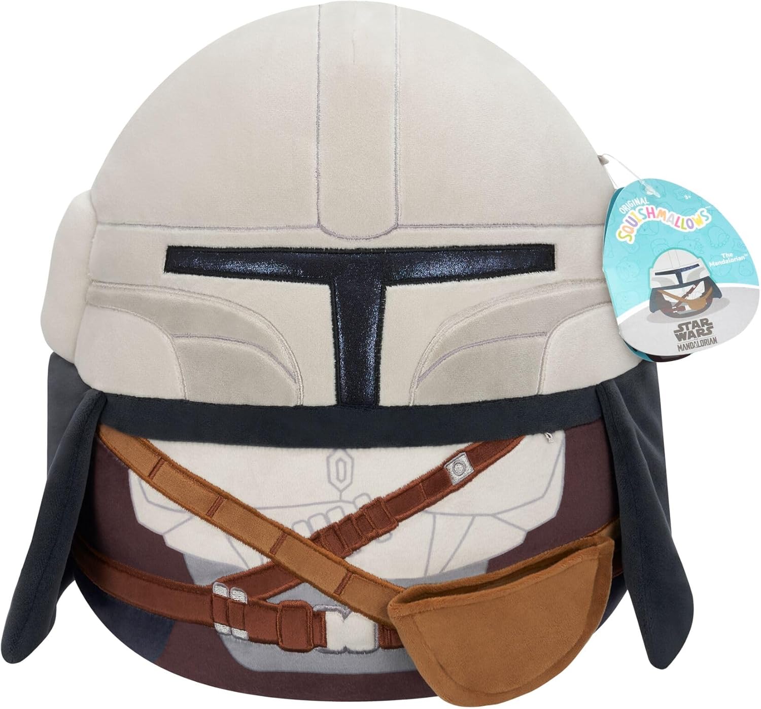 Squishmallows Original Star Wars 12-Inch Mandalorian + 3.5-Inch Grogu Plush (2-Pack), Age 3+