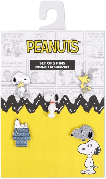 Peanuts Snoopy & Woodstock 5er Set None Pin multicolor Fan-Merch, Geschenke, TV-Serien, Zeichentrick