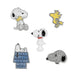 Peanuts Snoopy & Woodstock 5er Set None Pin multicolor Fan-Merch, Geschenke, TV-Serien, Zeichentrick