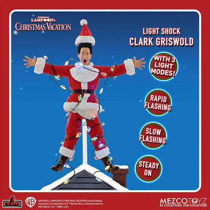 Mezco 5 Points National Lampoon's Christmas Vacation Light Shock Clark Griswold Action Figure