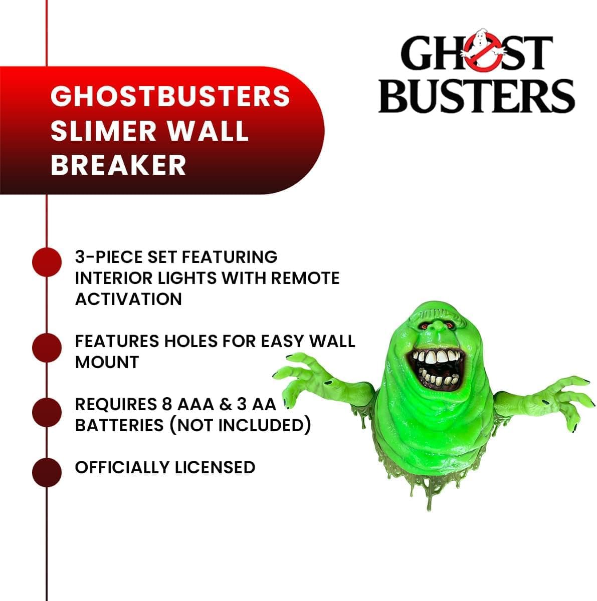 Ghostbusters Slimer Wallbreaker Halloween Decor