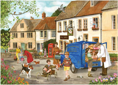 The House of Puzzles | Village Life Jigsaw Puzzles | 500 Piece | Towns and Villages Theme | FSC Certified Board | Multi-Pack | 4 Puzzles