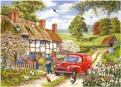 The House of Puzzles | Village Life Jigsaw Puzzles | 500 Piece | Towns and Villages Theme | FSC Certified Board | Multi-Pack | 4 Puzzles