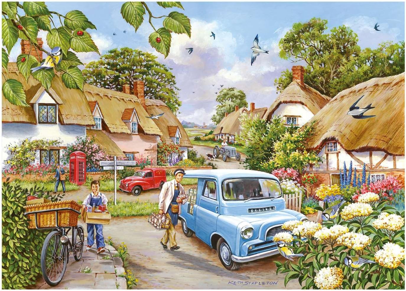 The House of Puzzles | Village Life Jigsaw Puzzles | 500 Piece | Towns and Villages Theme | FSC Certified Board | Multi-Pack | 4 Puzzles